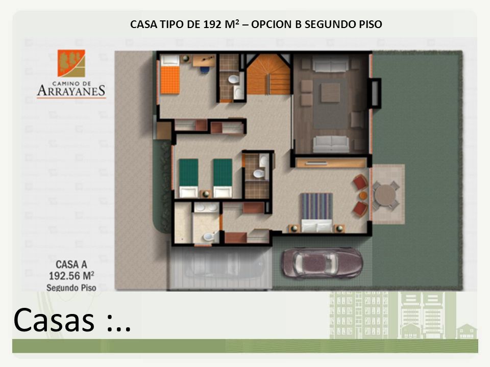 CASA TIPO DE 192 M2 – OPCION B SEGUNDO PISO