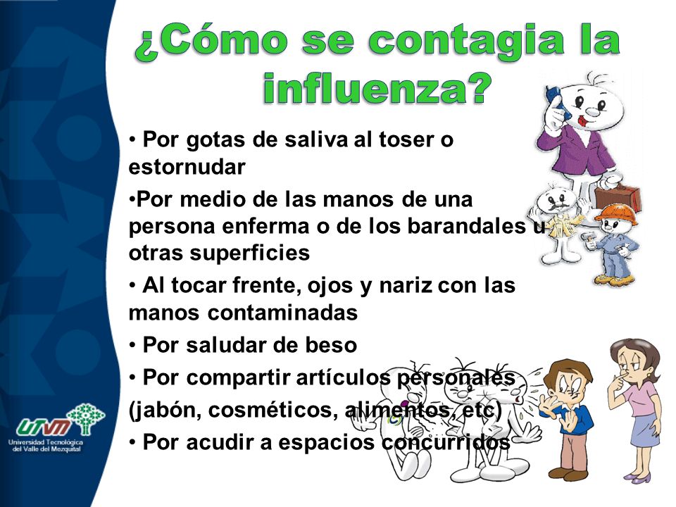 ¿Cómo se contagia la influenza