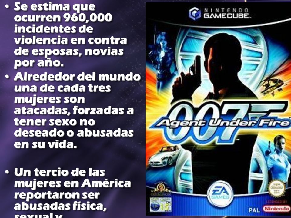 Se estima que ocurren 960,000 incidentes de violencia en contra de esposas, novias por año.