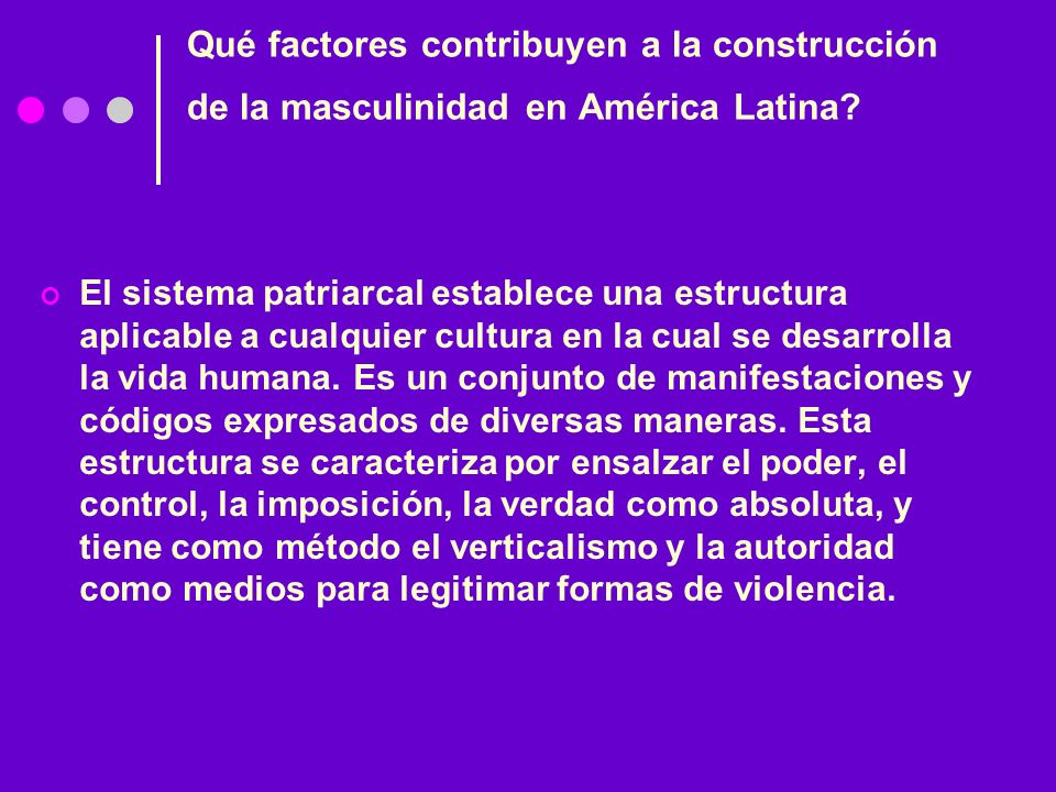 Qué factores contribuyen a la construcción de la masculinidad en América Latina