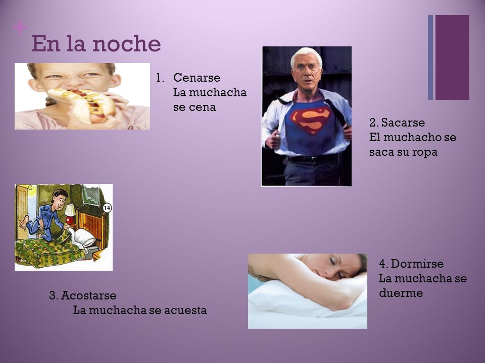En la noche Cenarse La muchacha se cena 2. Sacarse