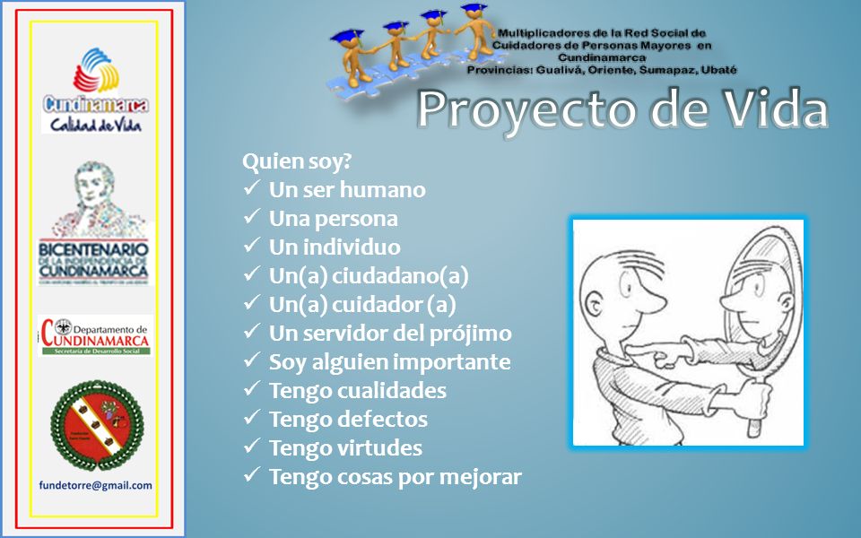 Proyecto de Vida Quien soy Un ser humano Una persona Un individuo