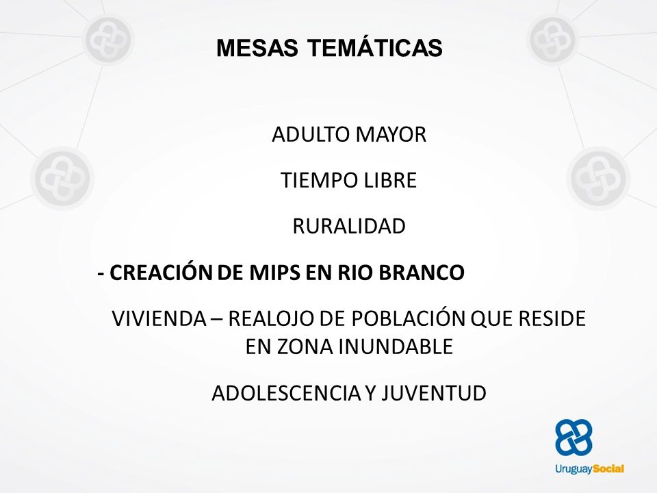 - CREACIÓN DE MIPS EN RIO BRANCO