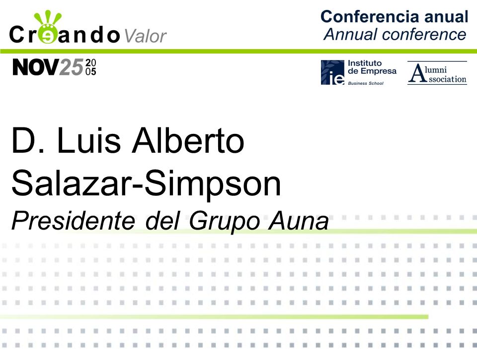 D. Luis Alberto Salazar-Simpson Presidente del Grupo Auna