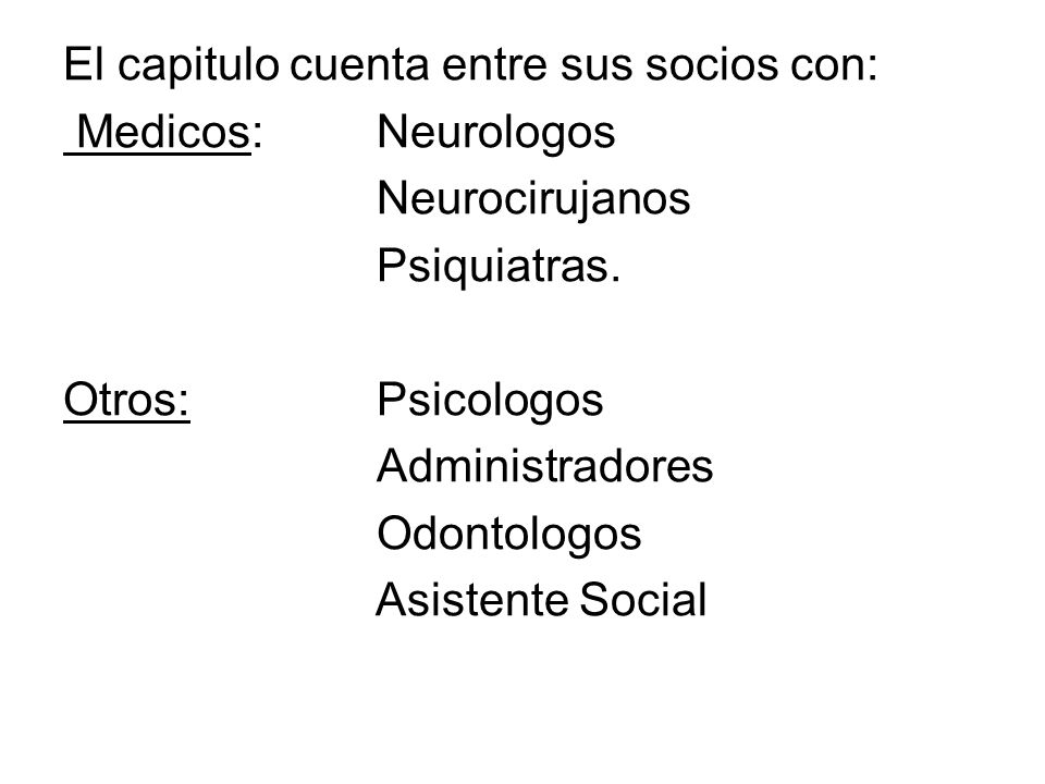El capitulo cuenta entre sus socios con:
