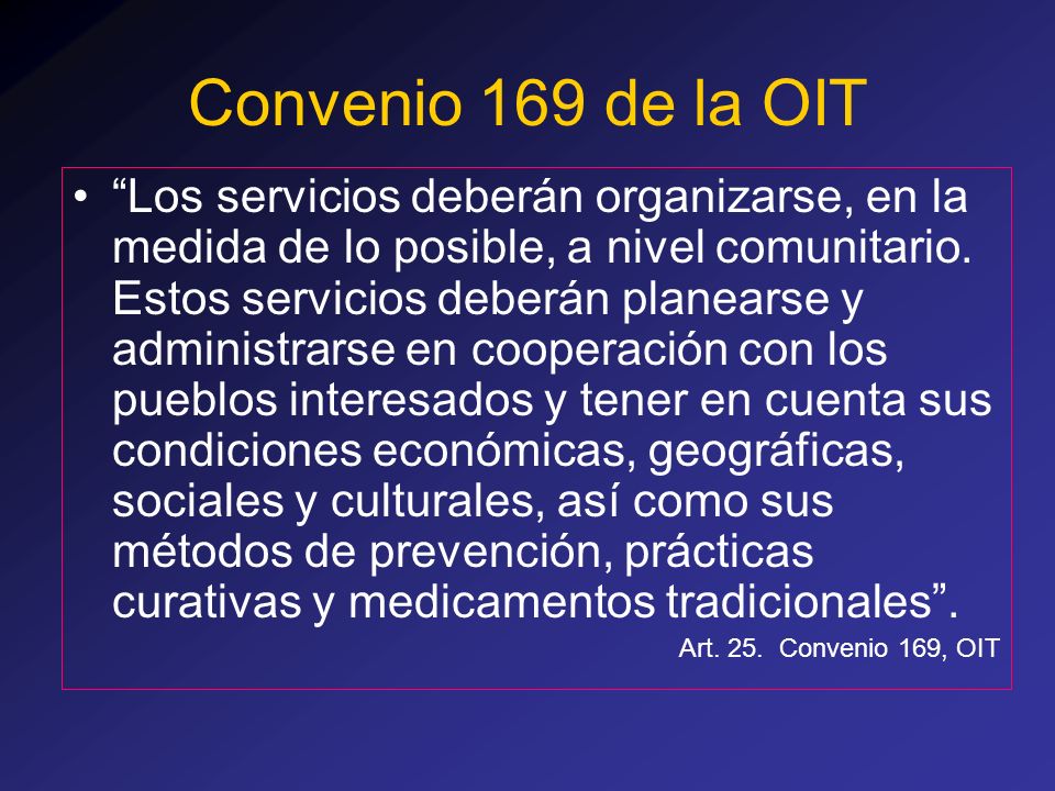 Convenio 169 de la OIT