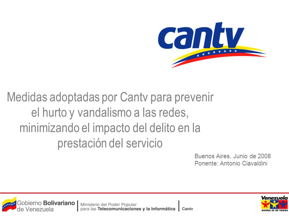 Medidas adoptadas por Cantv para prevenir el hurto y vandalismo a las redes, minimizando el impacto del delito en la prestación del servicio