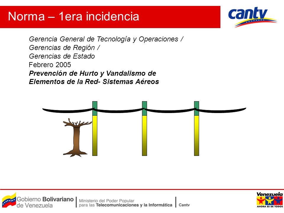 Norma – 1era incidencia Gerencia General de Tecnología y Operaciones /