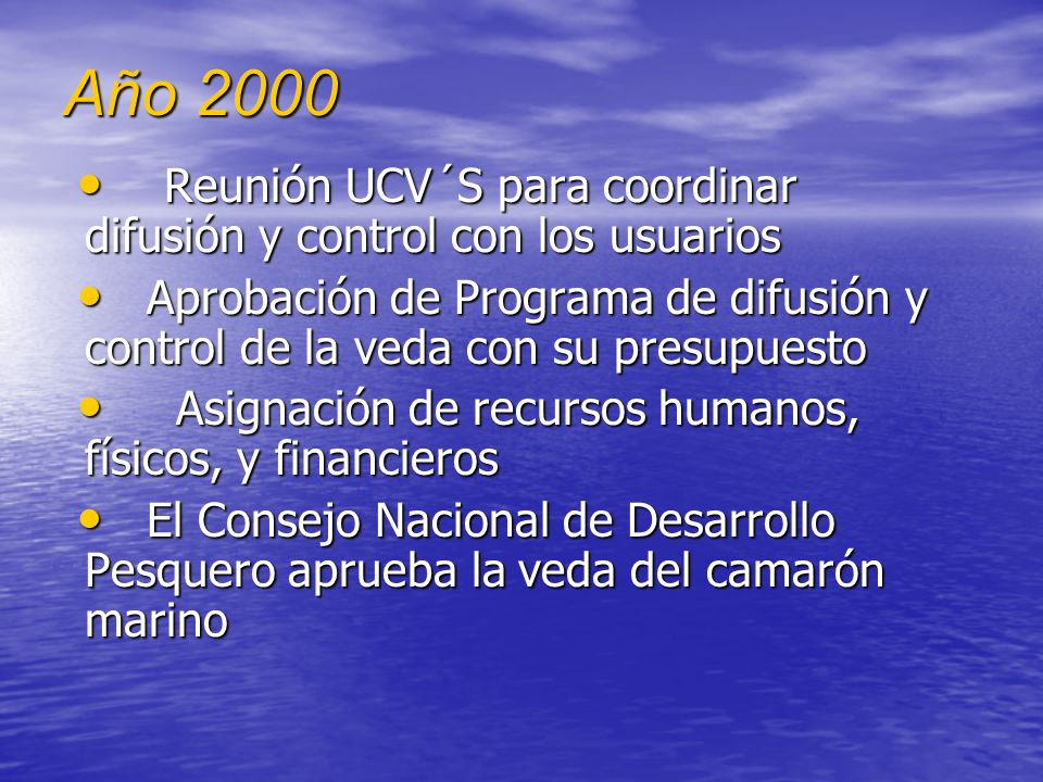 Año 2000 Reunión UCV´S para coordinar difusión y control con los usuarios.