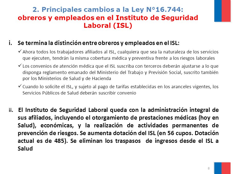 Se termina la distinción entre obreros y empleados en el ISL: