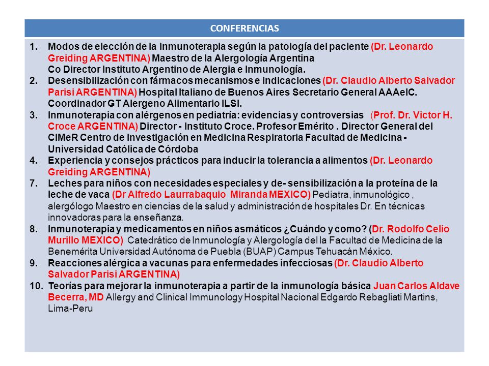 CONFERENCIAS