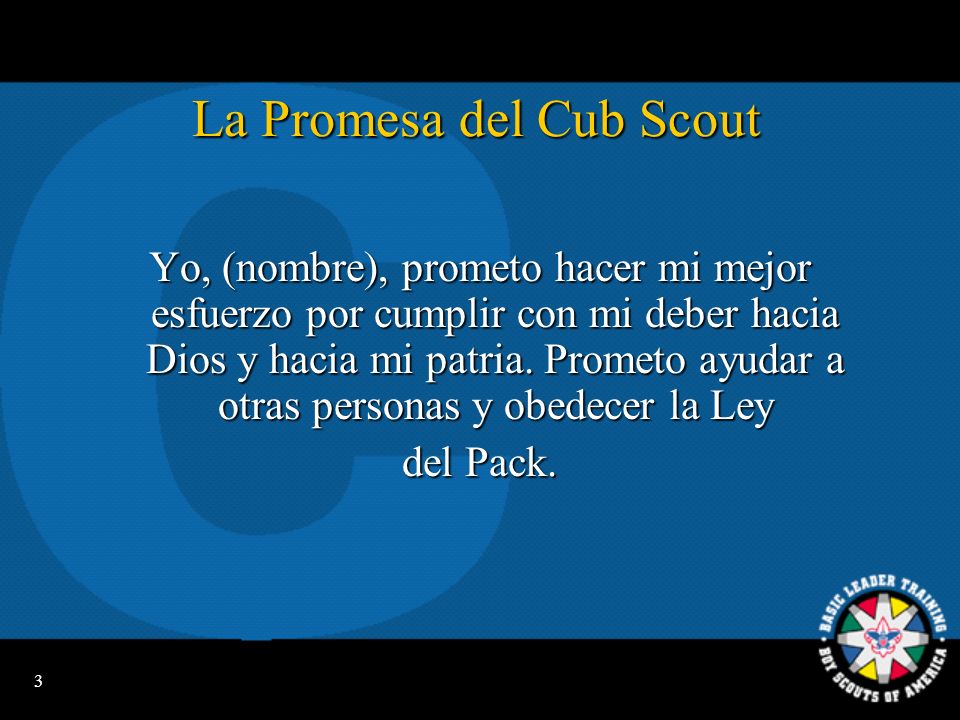 La Promesa del Cub Scout