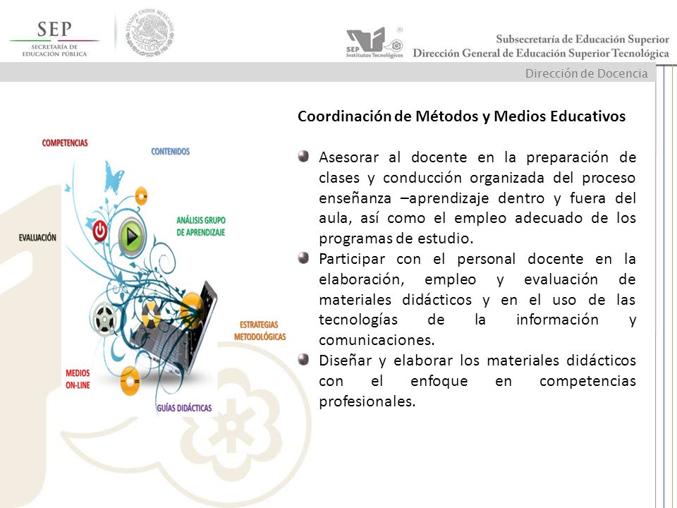Coordinación de Métodos y Medios Educativos