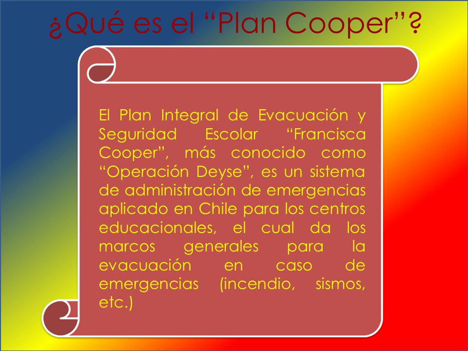 ¿Qué es el Plan Cooper