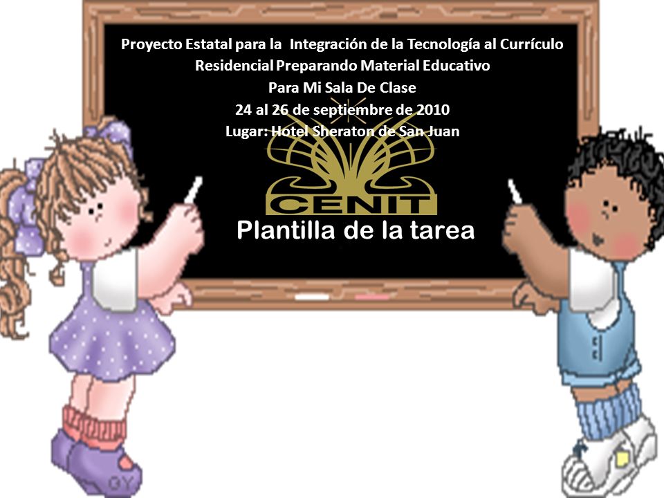 Proyecto Estatal para la Integración de la Tecnología al Currículo Residencial Preparando Material Educativo