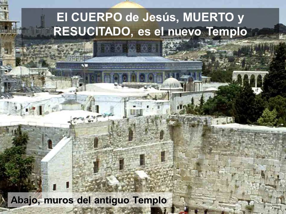 El CUERPO de Jesús, MUERTO y RESUCITADO, es el nuevo Templo