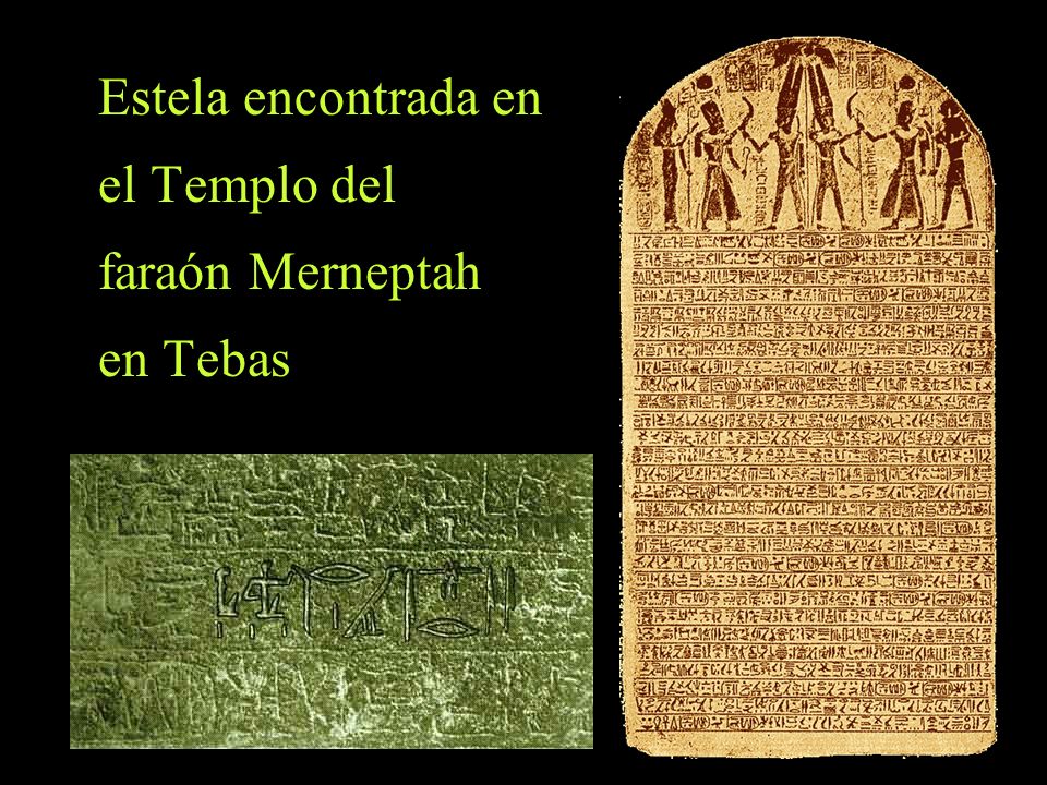 Estela encontrada en el Templo del faraón Merneptah en Tebas