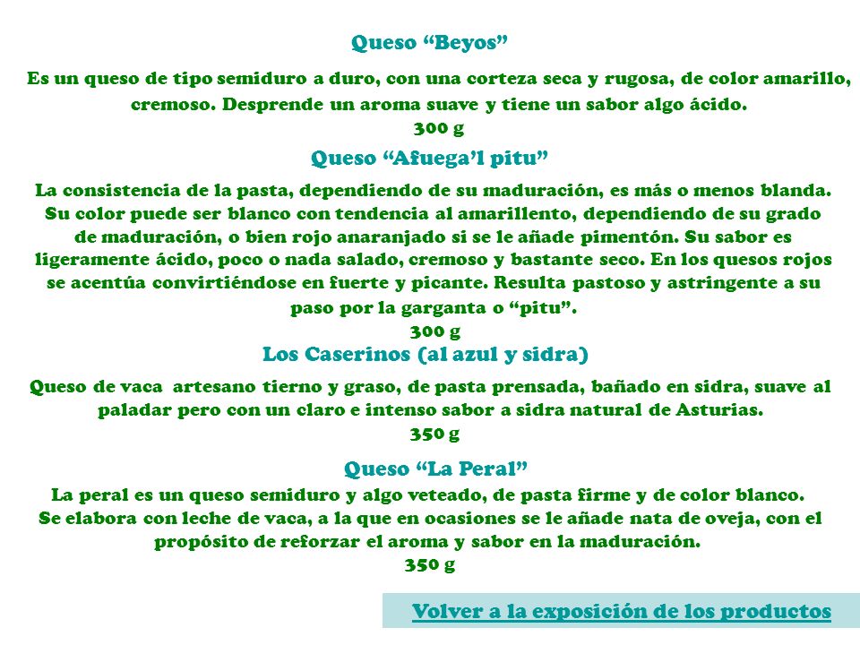 Volver a la exposición de los productos