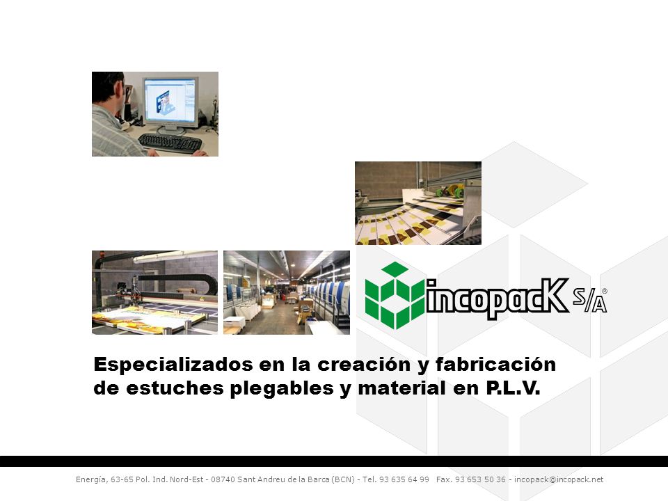 Especializados en la creación y fabricación de estuches plegables y material en P.L.V.
