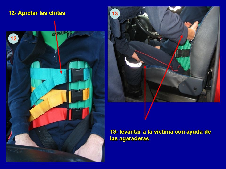 13- levantar a la victima con ayuda de las agaraderas