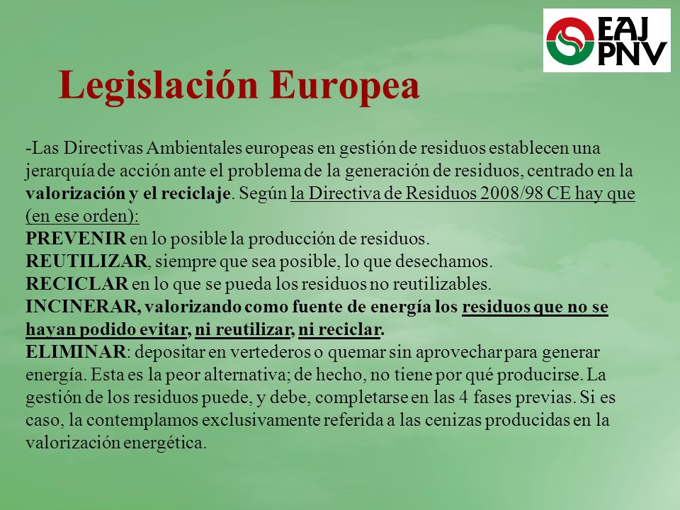 Legislación Europea