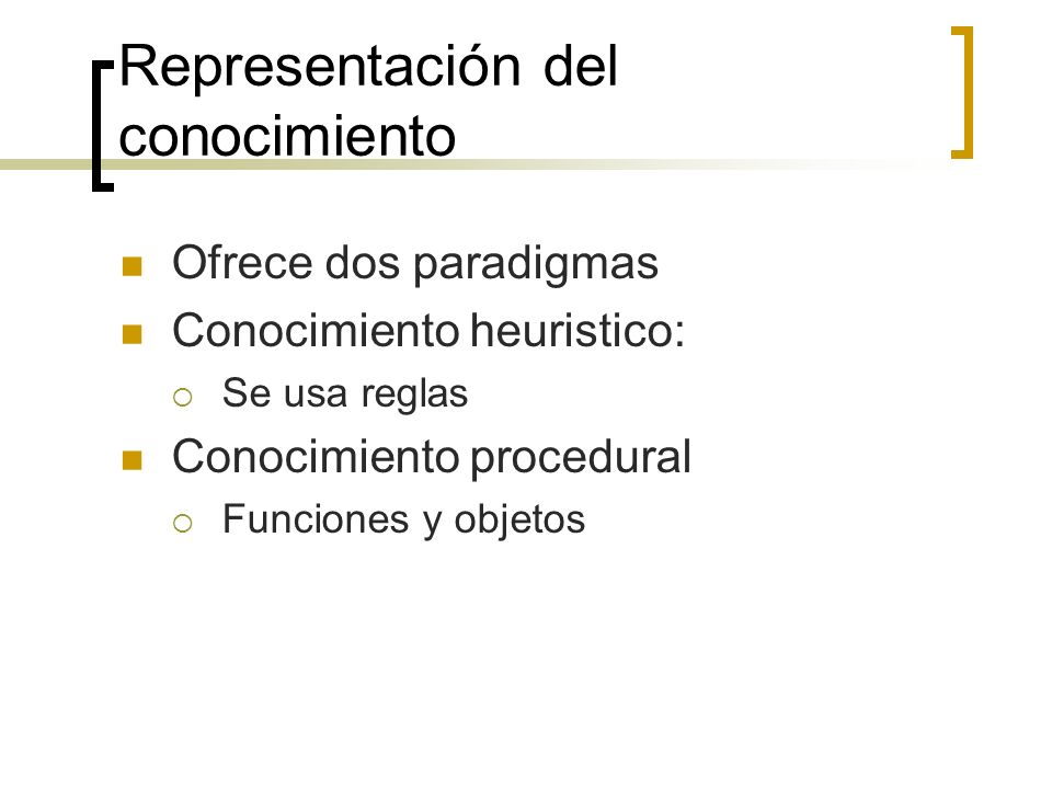 Representación del conocimiento