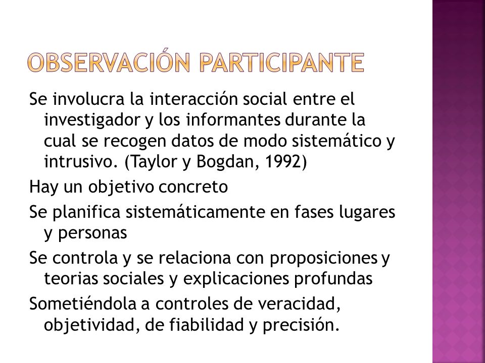 Observación participante
