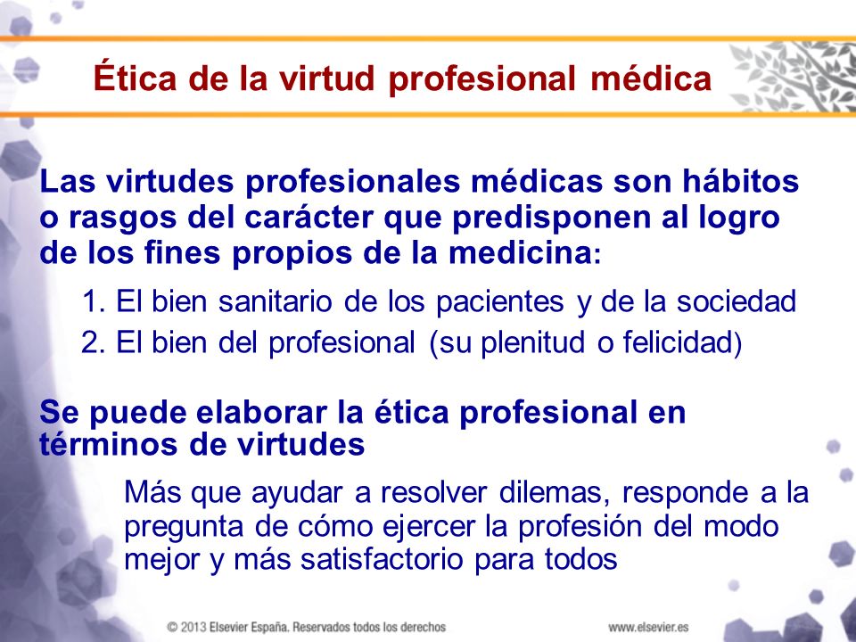 Ética de la virtud profesional médica
