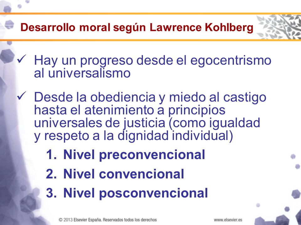 Desarrollo moral según Lawrence Kohlberg