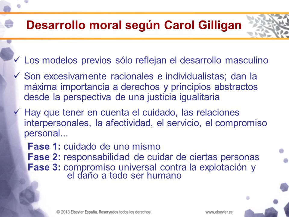 Desarrollo moral según Carol Gilligan
