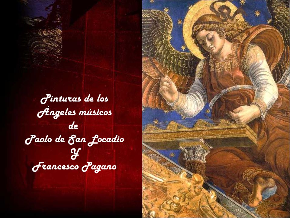 Pinturas de los Ángeles músicos de Paolo de San Locadio Y Francesco Pagano