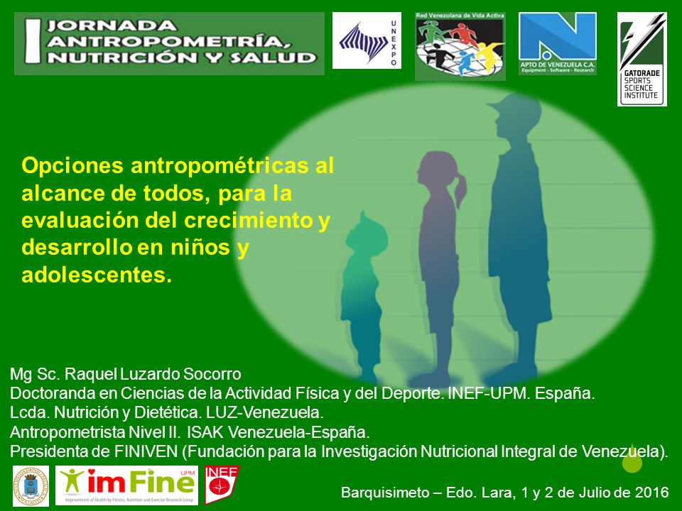 Opciones antropométricas al alcance de todos, para la evaluación del crecimiento y desarrollo en niños y adolescentes.