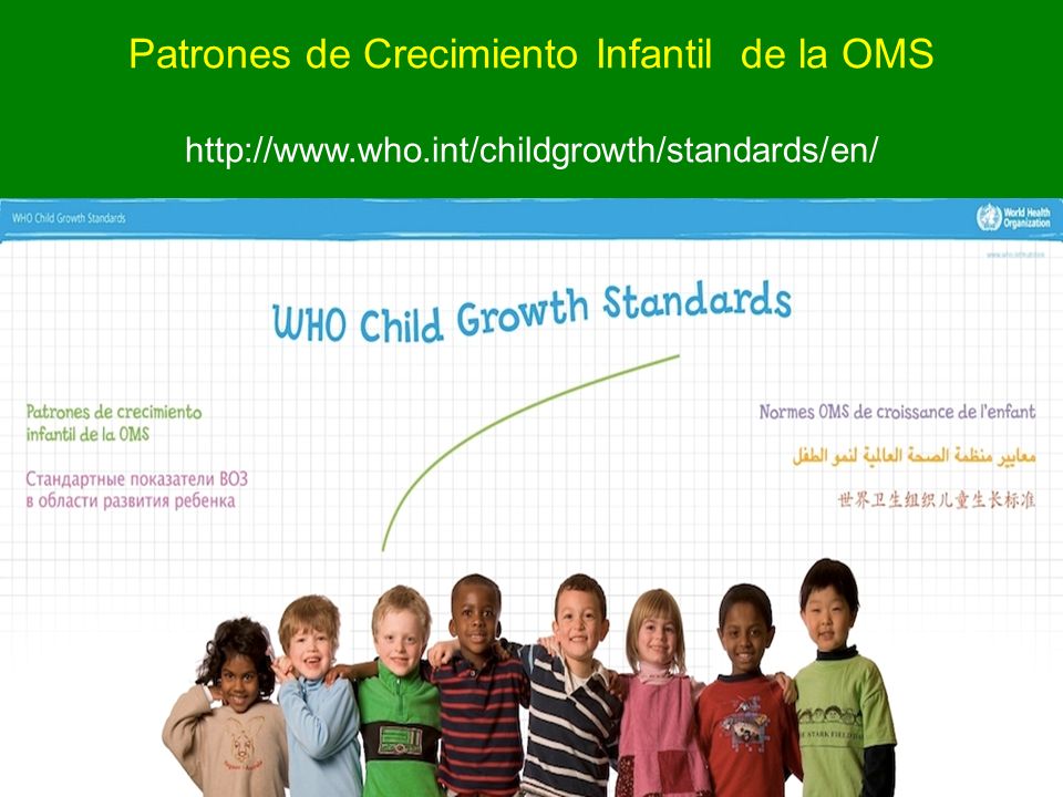 Patrones de Crecimiento Infantil de la OMS   who