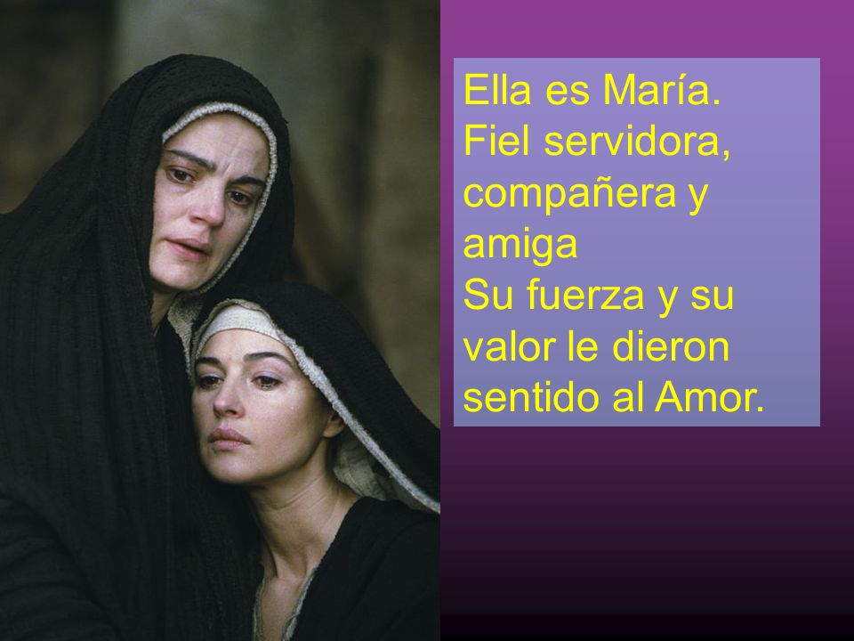 Ella es María Sincronizada Canción interpretada por Isadora - ppt ...