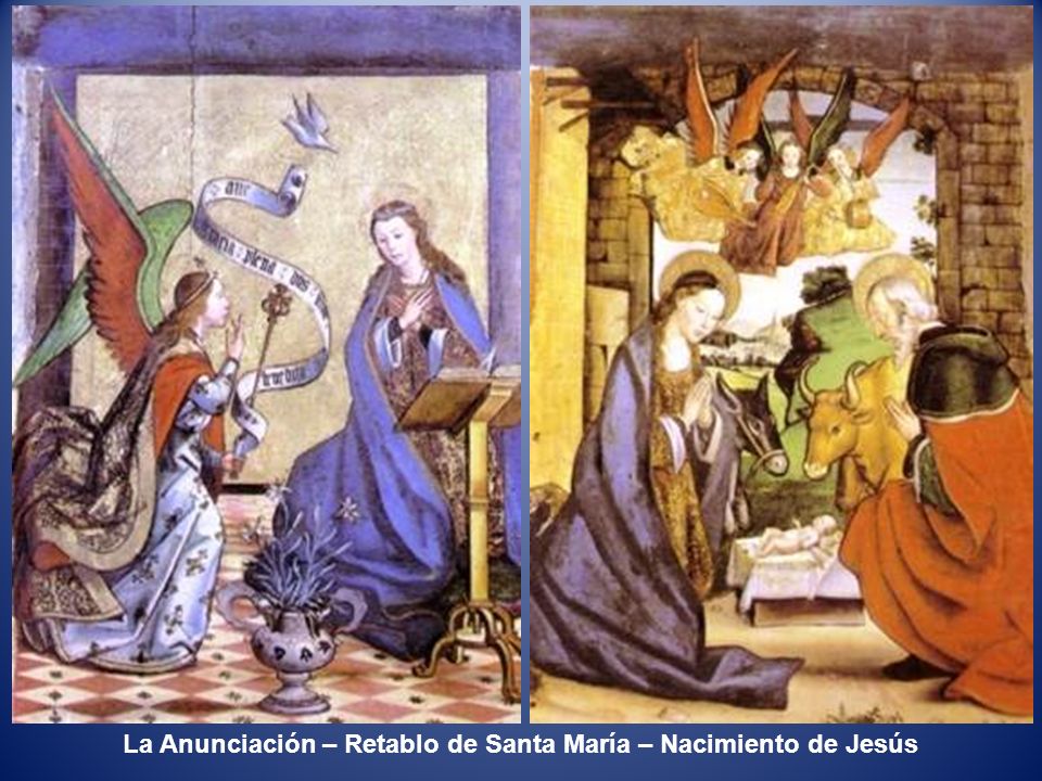 La Anunciación – Retablo de Santa María – Nacimiento de Jesús