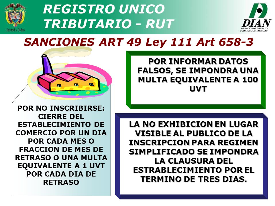 POR INFORMAR DATOS FALSOS, SE IMPONDRA UNA MULTA EQUIVALENTE A 100 UVT