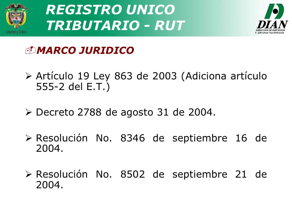 MARCO JURIDICO Artículo 19 Ley 863 de 2003 (Adiciona artículo del E.T.) Decreto 2788 de agosto 31 de