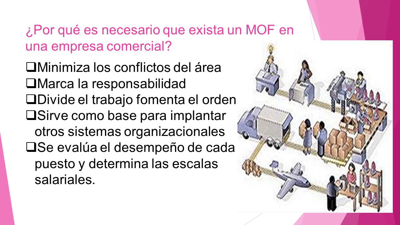¿Por qué es necesario que exista un MOF en una empresa comercial