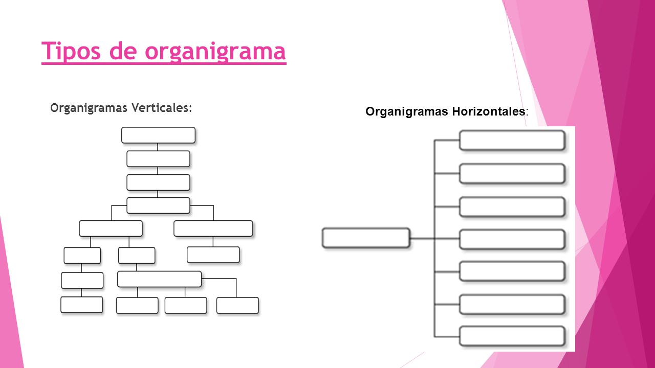 Tipos de organigrama Organigramas Verticales: