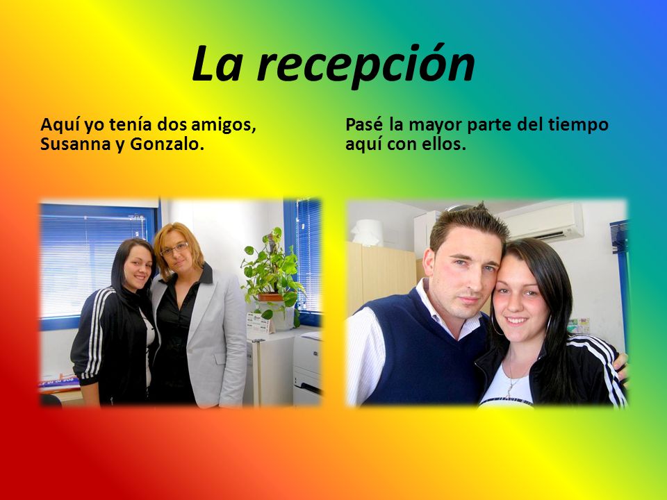 La recepción Aquí yo tenía dos amigos, Susanna y Gonzalo.