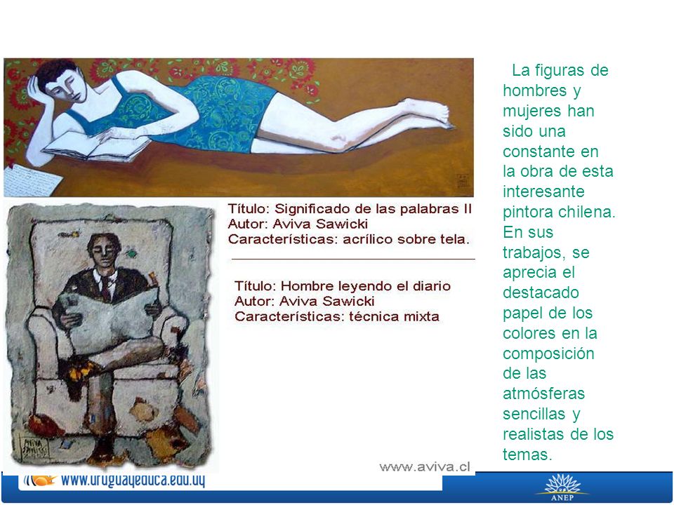 La figuras de hombres y mujeres han sido una constante en la obra de esta interesante pintora chilena.