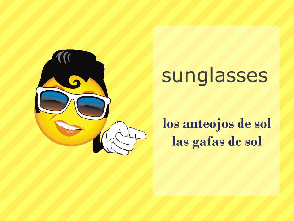 los anteojos de sol las gafas de sol