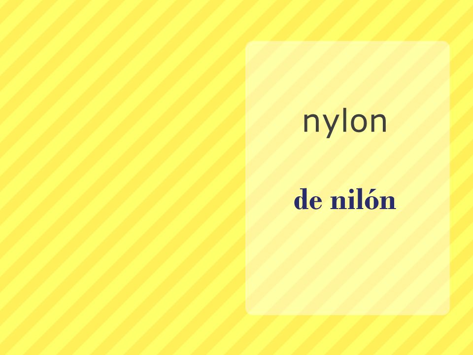 nylon de nilón
