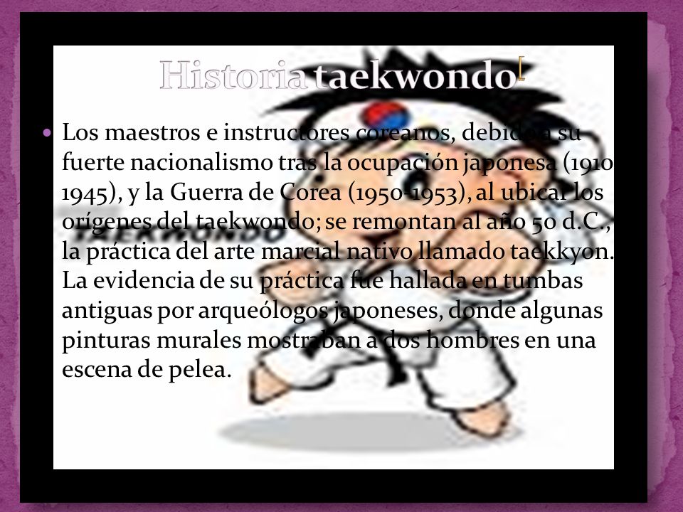 Historia taekwondo[