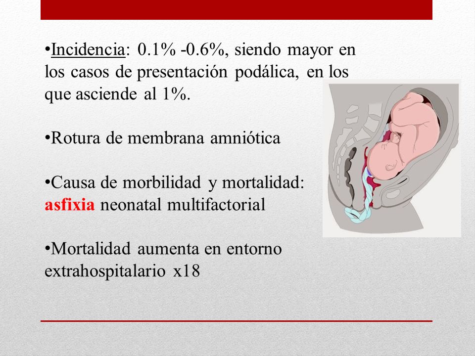 Rotura de membrana amniótica Causa de morbilidad y mortalidad: