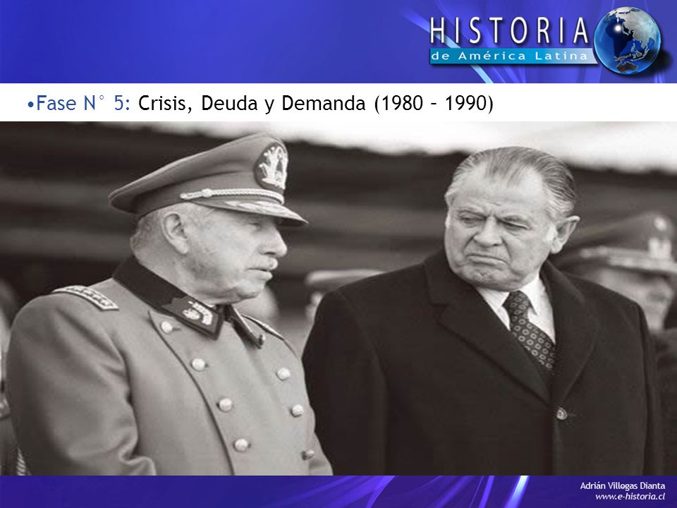 Fase N° 5: Crisis, Deuda y Demanda (1980 – 1990)