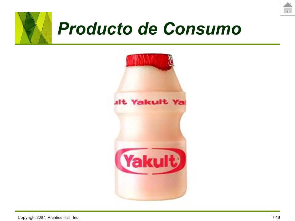 Producto de Consumo Copyright 2007, Prentice Hall, Inc.