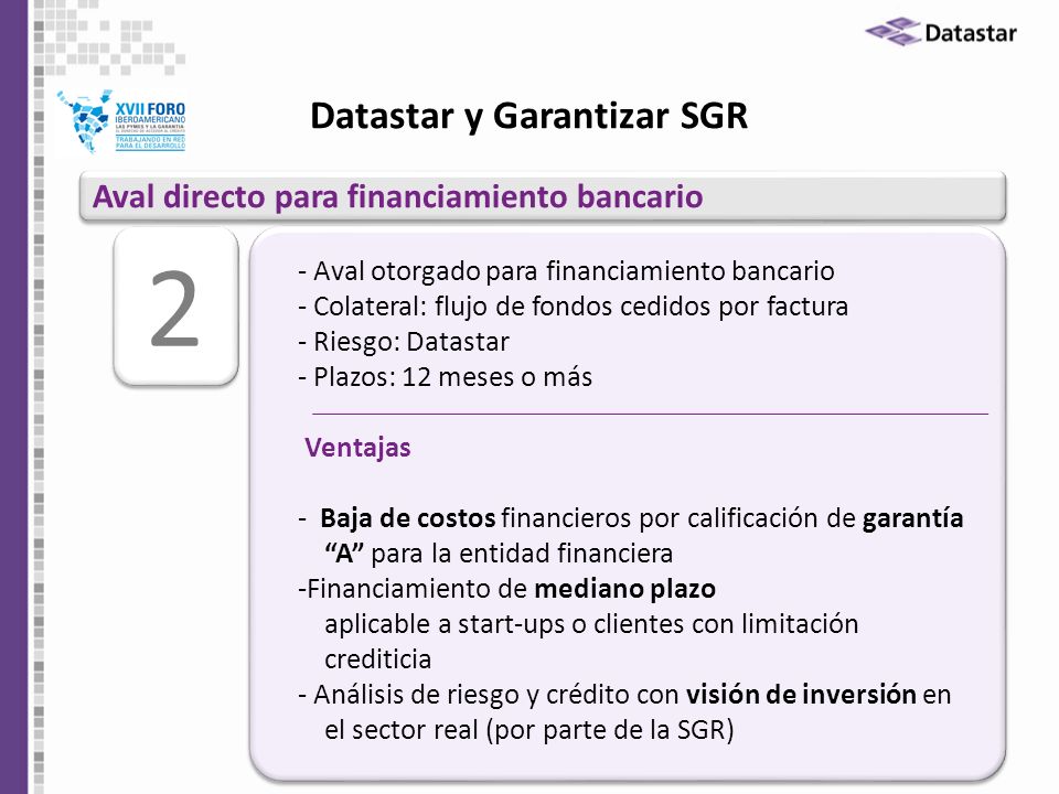 Datastar y Garantizar SGR