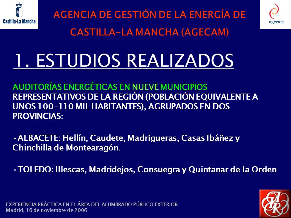 AGENCIA DE GESTIÓN DE LA ENERGÍA DE CASTILLA-LA MANCHA (AGECAM)