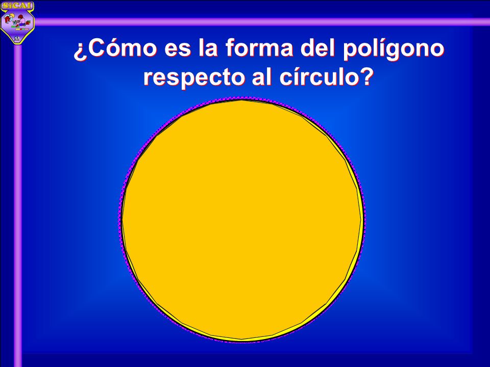 ¿Cómo es la forma del polígono respecto al círculo